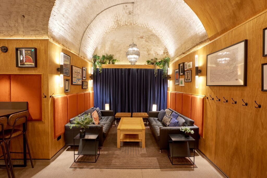 Lounge Sofa Seating at Draughts London Waterloo and Hackney Restaurants