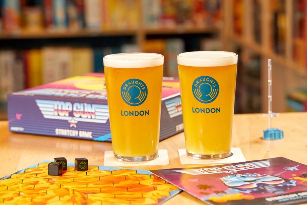 Beers and Board Games at Draughts London
